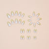 Ombre of 30 almond nail pads