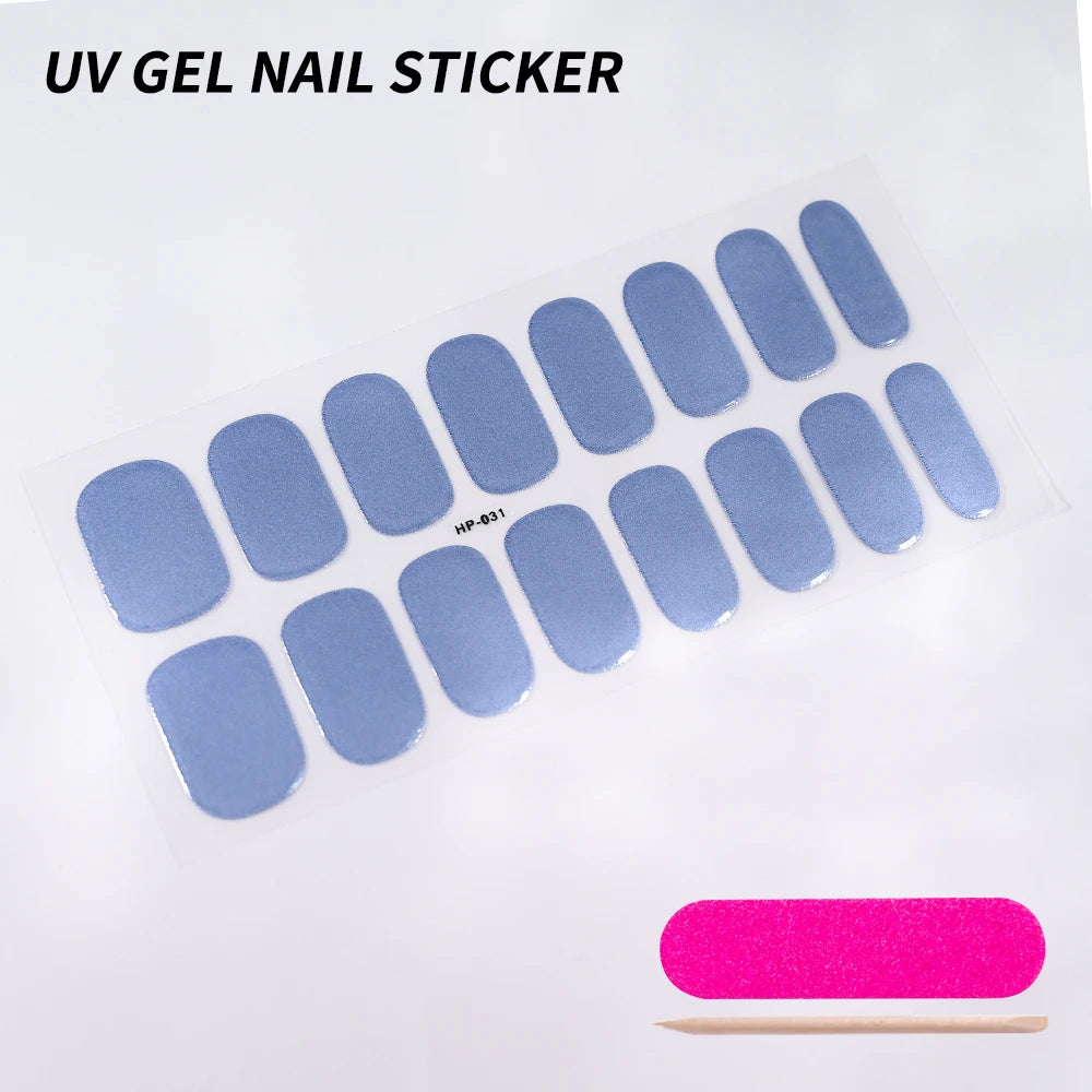 UV Semi Cured Gel Nail Stickers