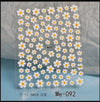 Nail Art Flower Daisy Embossed Stickers