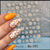 Nail Art Flower Daisy Embossed Stickers