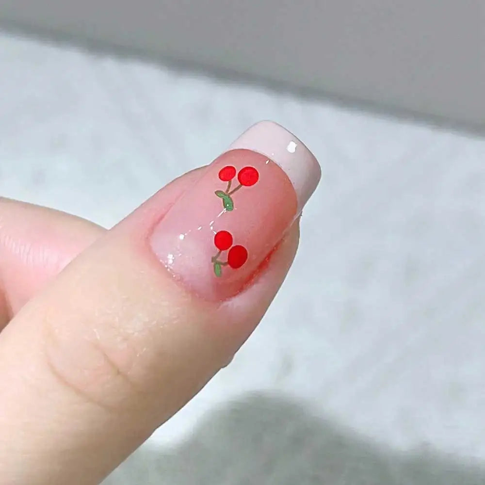 3D Sweet Cherry Fruit Nail Art Stickers