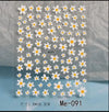 Nail Art Flower Daisy Embossed Stickers