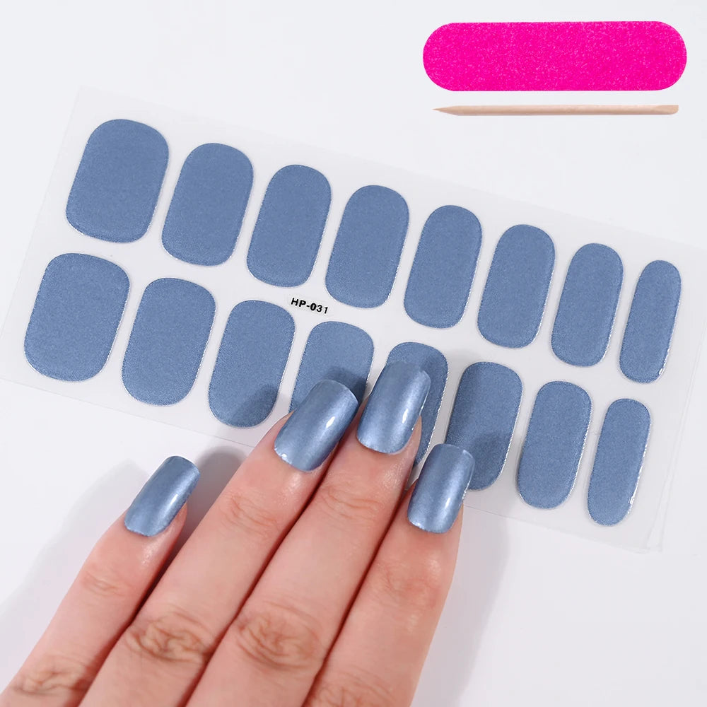UV Semi Cured Gel Nail Stickers