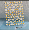 Nail Art Flower Daisy Embossed Stickers