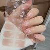 UV Gel Sticker Semi-cured White Camellia