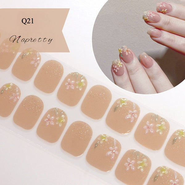 UV Free 5D Gel Nail Art Sticker Q39