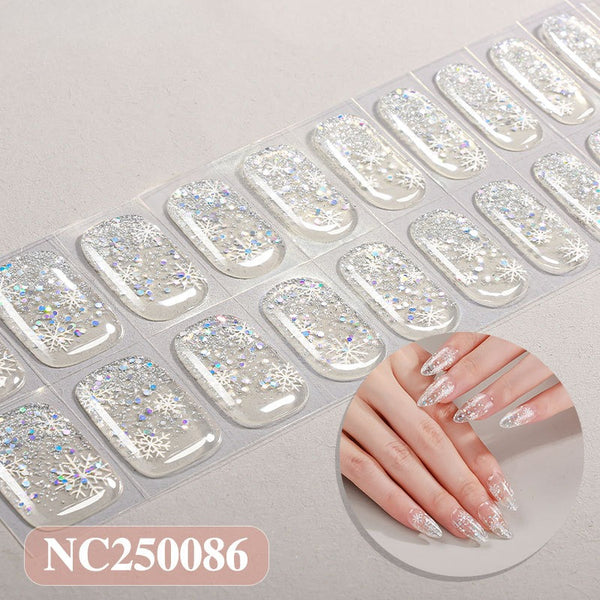 Christmas gel UV semi-cured nail sticker
