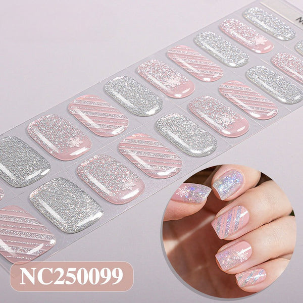 Christmas gel UV semi-cured nail sticker NC250099