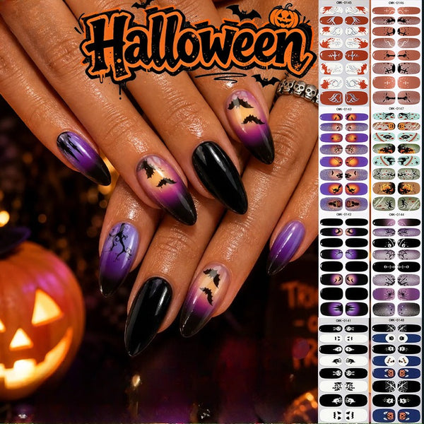 Halloween luminous dark UV-free nail sticker CMK0143