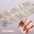 Semicured nail stickers NF250036