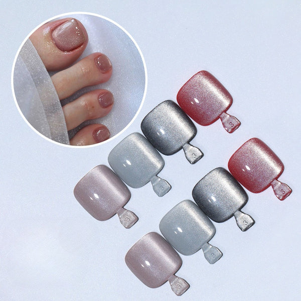 120 pcs Mixed Cat's Eye Toenail Tablets Pedicure