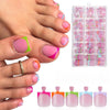 Toenails Color French 150 pieces Pedicure