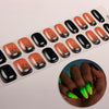 Semi-Cure Gel Nail Art Sticker Halloween Night Light Ghost Demon Spider Web UV Nail Sticker