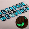 Halloween luminous semi-curable gel manicure sticker