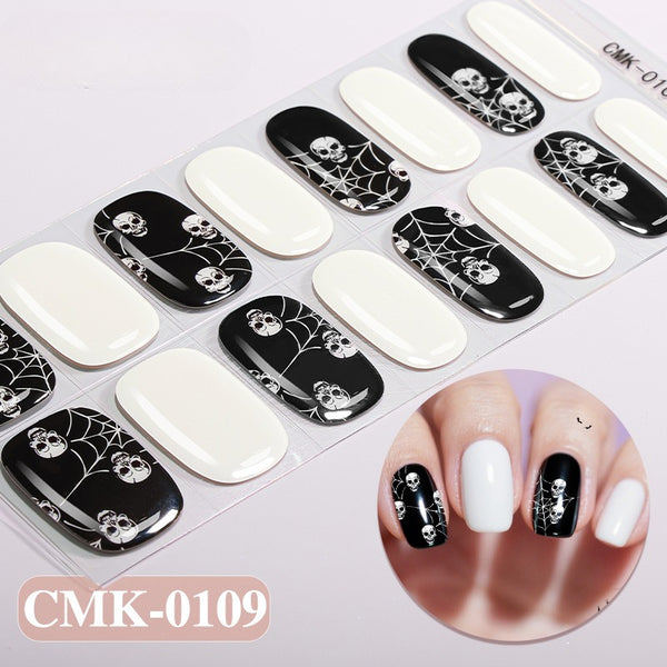 Halloween luminous dark UV-free nail sticker