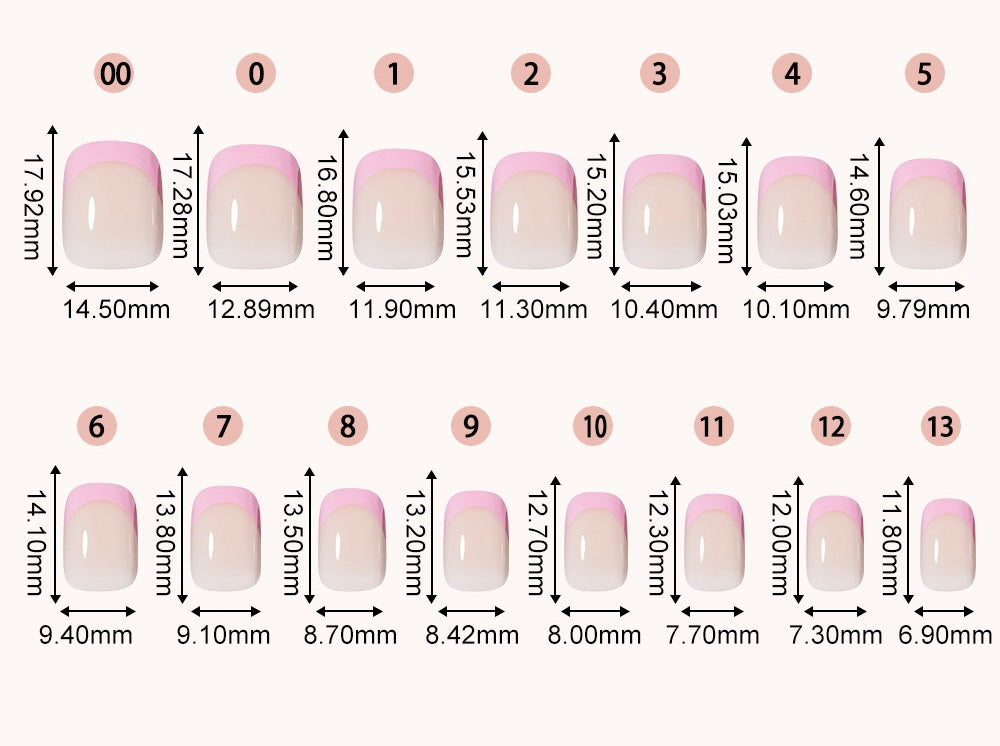 Five-color square patch manicure 150 pieces