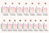 Five-color square patch manicure 150 pieces