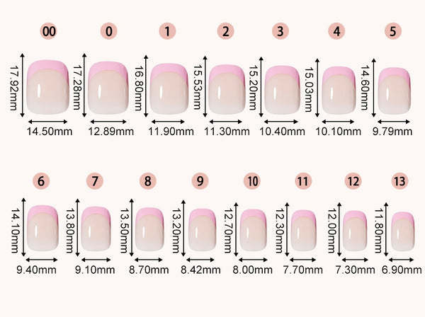 Five-color square patch manicure 150 pieces