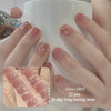 Semi-cured gel uv strips short nails