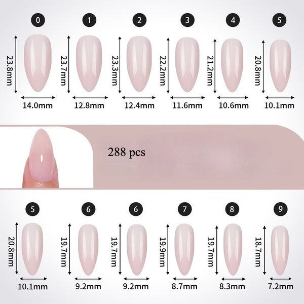 288 pcs Removable Patch Nail Art
