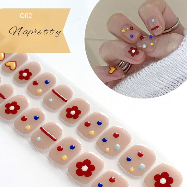 UV Free 5D Gel Nail Art Sticker Q39