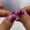 UV-free gel nail Pink Marble