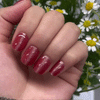 UV-free gel nail Orange Glitter