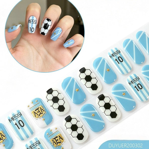 Independence Day 20 Finger Semi-Cure Gel Nail