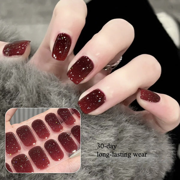 Semi-cured gel sticker1227