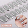 Semicured nail stickers