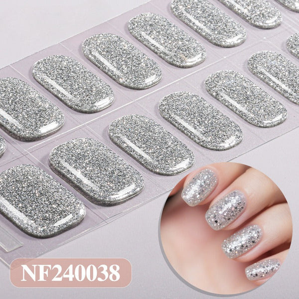 Semicured nail stickers NF240038