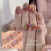 Semi-cured gel uv strips short nails