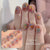 Semi-cured gel uv strips short nails 83DT