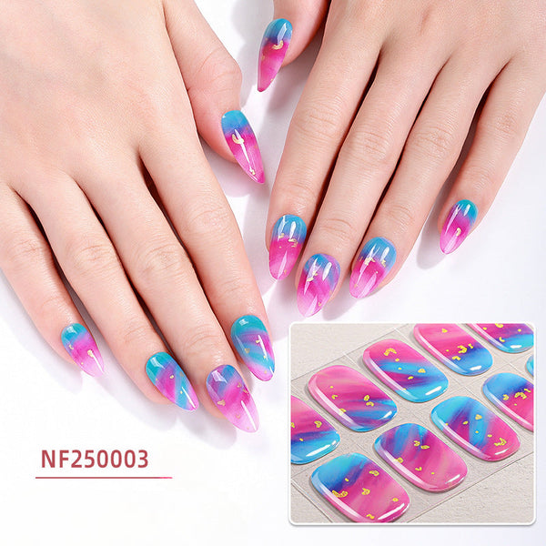 Semicured UV gel nail sticker NF250003
