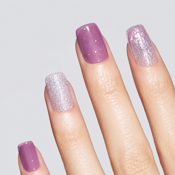 Semicured UV gel nail sticker kit N042
