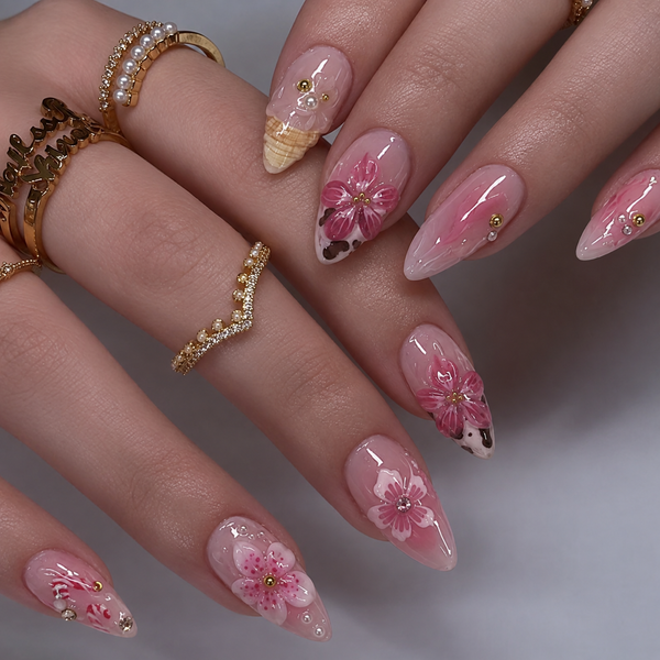 30Pcs Blush pink girl heart