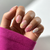 UV Gel Sticker Semi-cured Blush Gold Marble