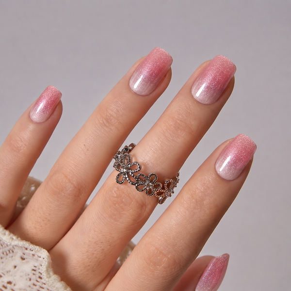 Semicured UV gel nail sticker kit JM075 flashing
