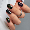 Halloween Pumpkin Bat Spider Web Gel Nail Stickers