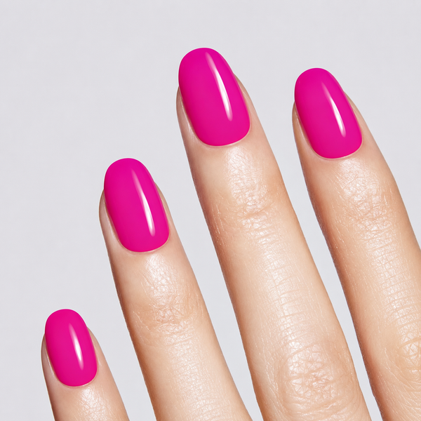 Semicured UV gel nail sticker kit UVG purple pink