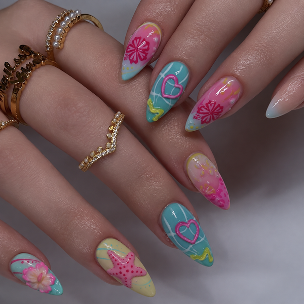 30 Pcs Summer Island Flowers