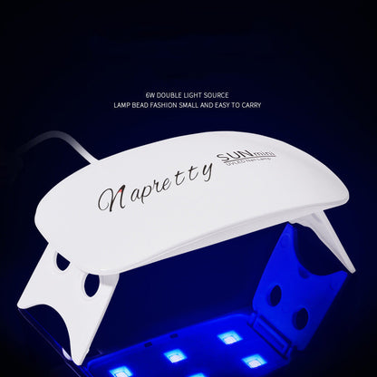 Portable hand-held mouse phototherapy machine nail lamp