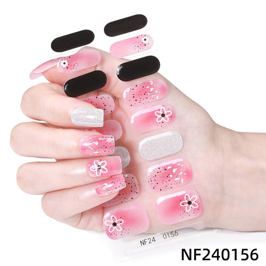 Semicured UV gel nail sticker kit NF240156