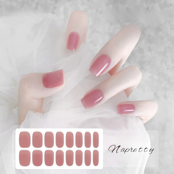 [No Lighting] Light Blue Embossed Cat's Eye Gel Nail Wrap