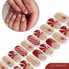 2026 New Christmas Gel Nail Sticker Lighting Harden Semi-Curing Nail Sticker