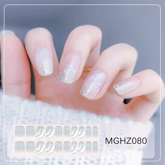 Semicured UV gel nail sticker kit MGHZ080