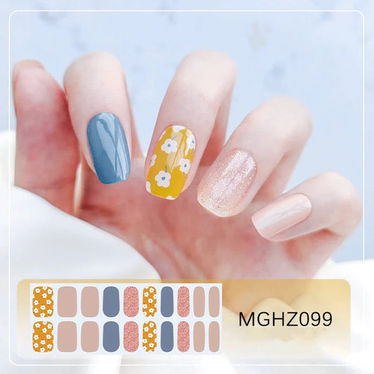 Semicured UV gel nail sticker kit MGHZ099