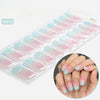 Semicured UV gel nail sticker kit