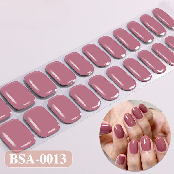 UV-Free Gel Nail Sticker Dried roses