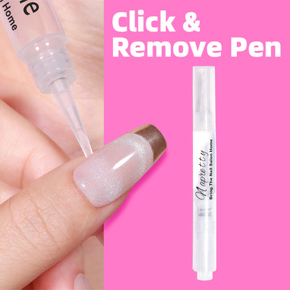 napretty Click & Remove Pen for Multi-functional 5ml Press on Nails Nail Glue